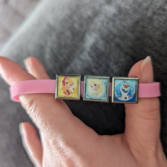 2/$10 Pink Kid's Bracelet with Frozen Charms - Picture 1 of 3